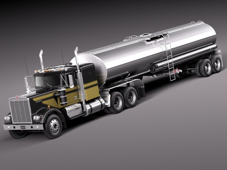 3d tanker truck model